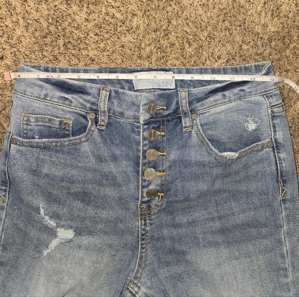 Classic Blue Flare Jeans for Women - Picture 5 of 8